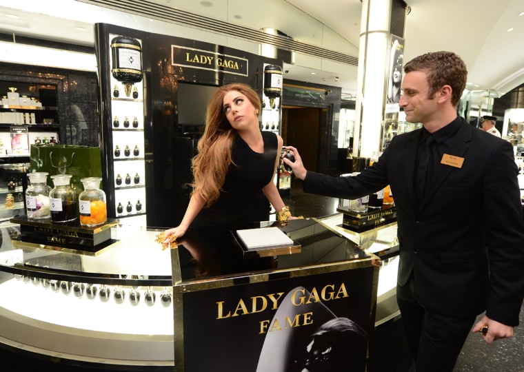 Lady Gaga Launches Debut Fragrance, Fame At Harrods, London